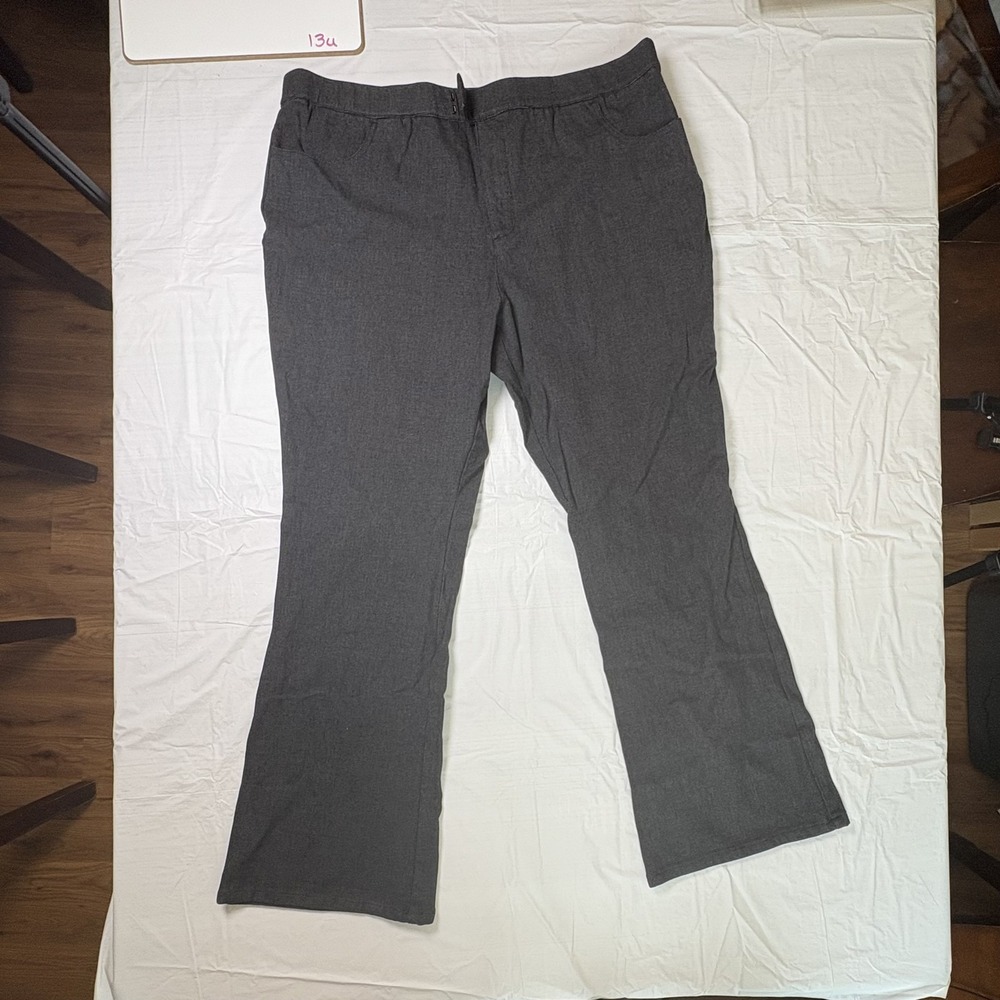Womens Halston dress pants, black/gray, size 20W